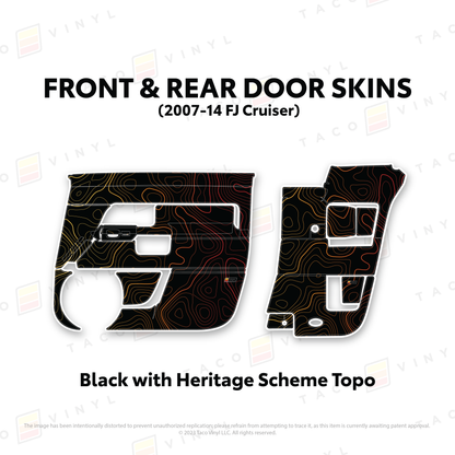 Taco Vinyl FJ Cruiser Door Skins | '07 - '14 FJ Cruiser