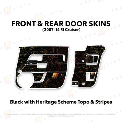 Taco Vinyl FJ Cruiser Door Skins | '07 - '14 FJ Cruiser