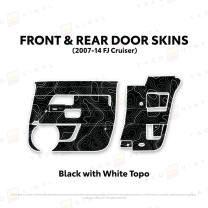 Taco Vinyl FJ Cruiser Door Skins | '07 - '14 FJ Cruiser