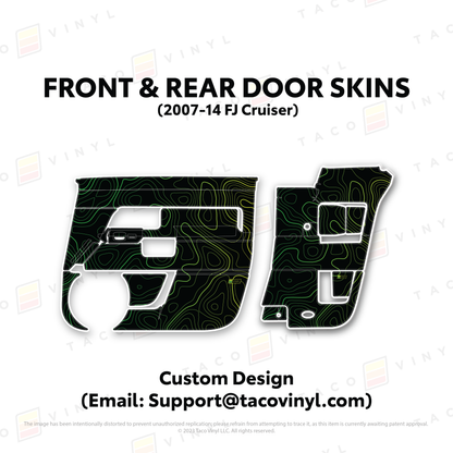 Taco Vinyl FJ Cruiser Door Skins | '07 - '14 FJ Cruiser
