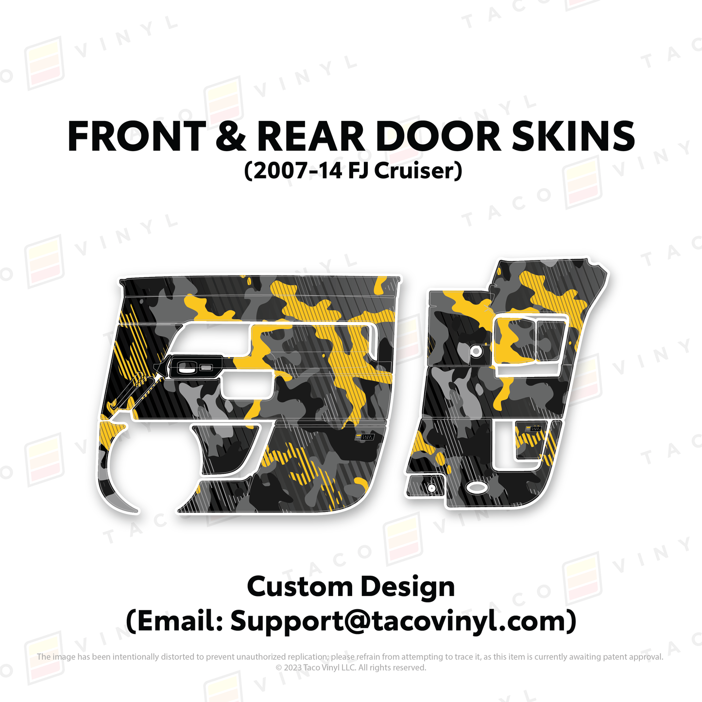 Taco Vinyl FJ Cruiser Door Skins | '07 - '14 FJ Cruiser