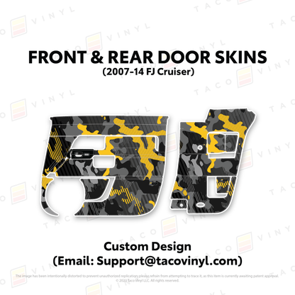 Taco Vinyl FJ Cruiser Door Skins | '07 - '14 FJ Cruiser