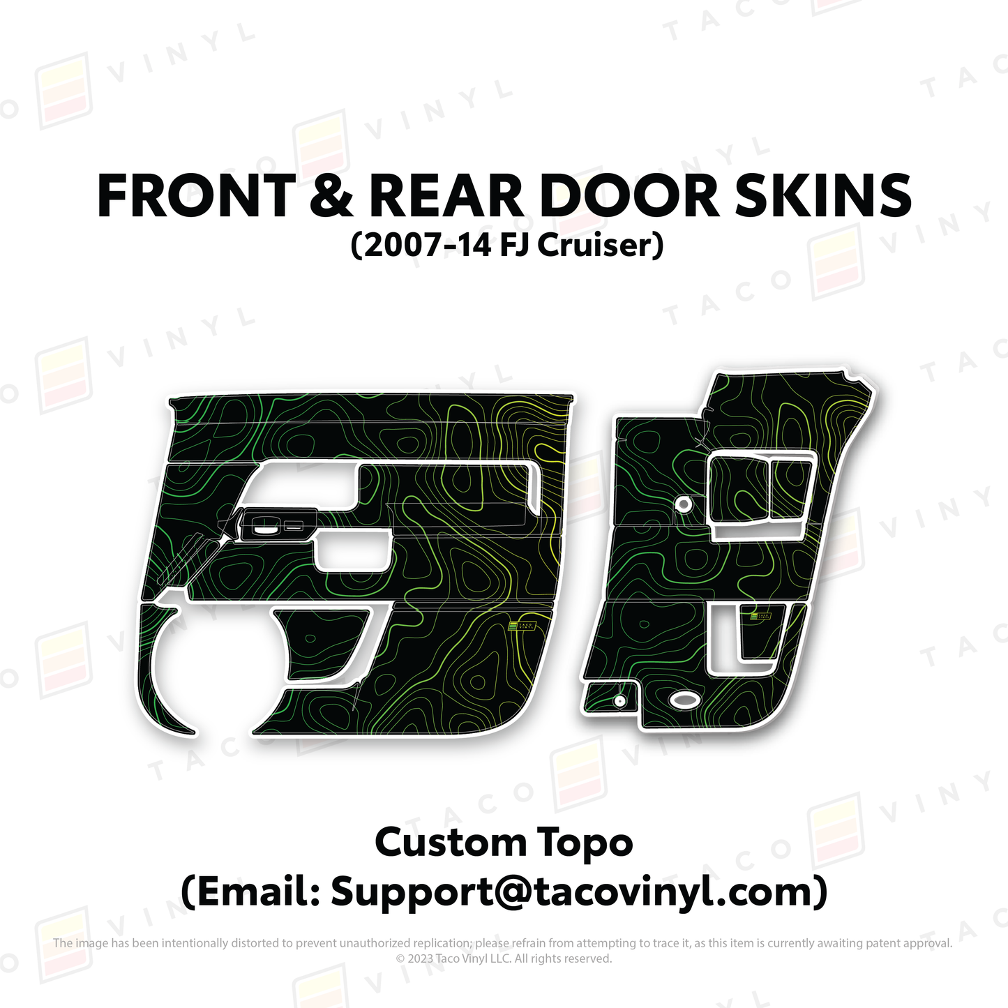 Taco Vinyl FJ Cruiser Door Skins | '07 - '14 FJ Cruiser