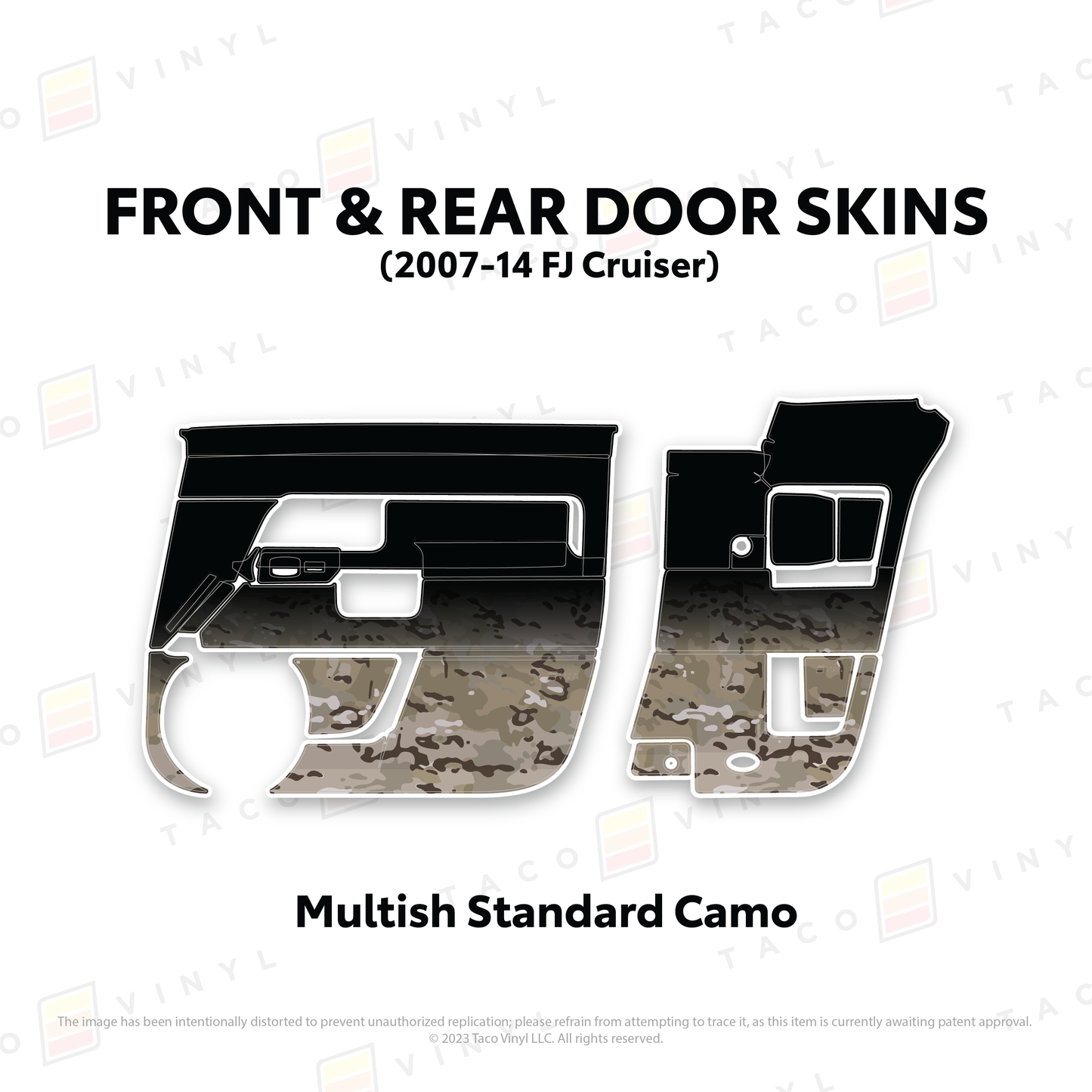 Taco Vinyl FJ Cruiser Door Skins | '07 - '14 FJ Cruiser