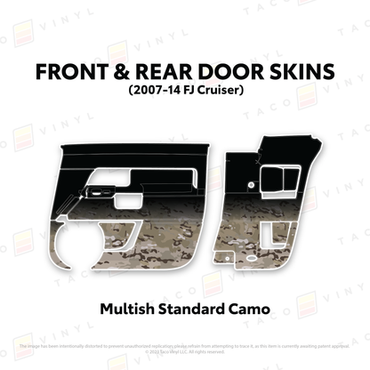 Taco Vinyl FJ Cruiser Door Skins | '07 - '14 FJ Cruiser