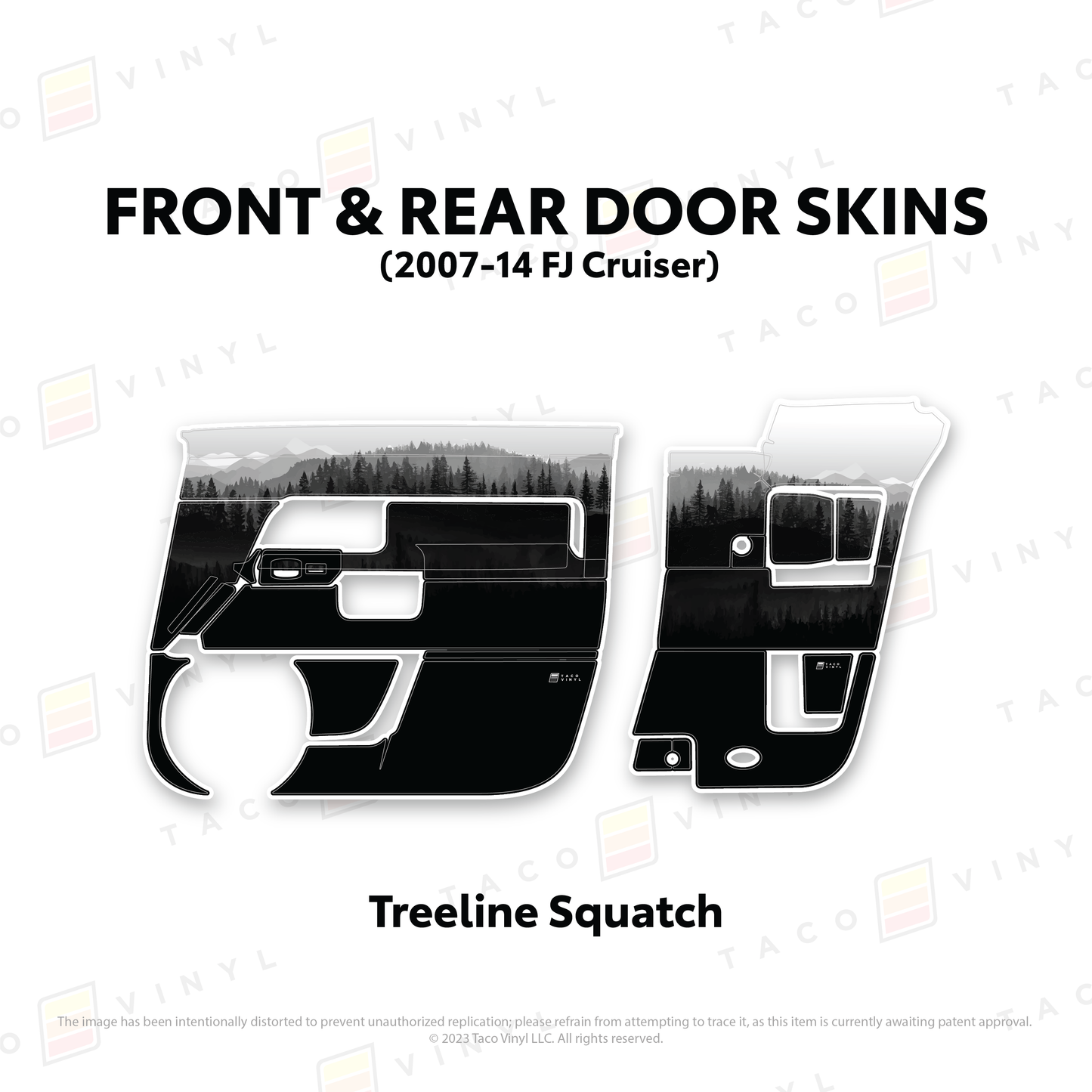 Taco Vinyl FJ Cruiser Door Skins | '07 - '14 FJ Cruiser