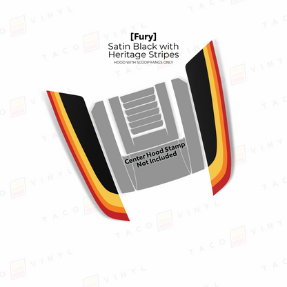 Taco Vinyl Tacoma/4Runner Fury Hood Scoop Stamp | '24+ Tacoma/'25+ 4Runner