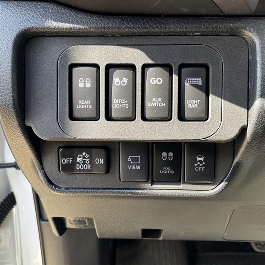 No Cut Base Switch Panel for 3 Short Switches (Tacoma Double Cab) | '16 - '23 Tacoma