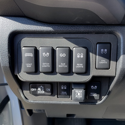 Base Panel for 1 Tall and 3 Short Switch Locations (Tacoma Double Cab) | '16 - '23 Tacoma
