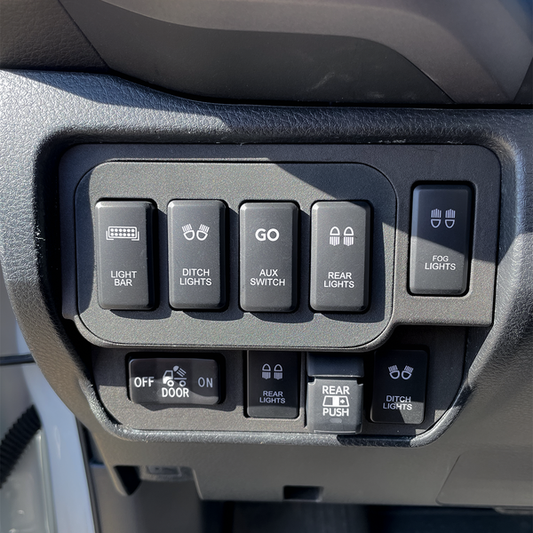 Base Panel for 1 Tall and 3 Short Switch Locations (Tacoma Double Cab) | '16 - '23 Tacoma