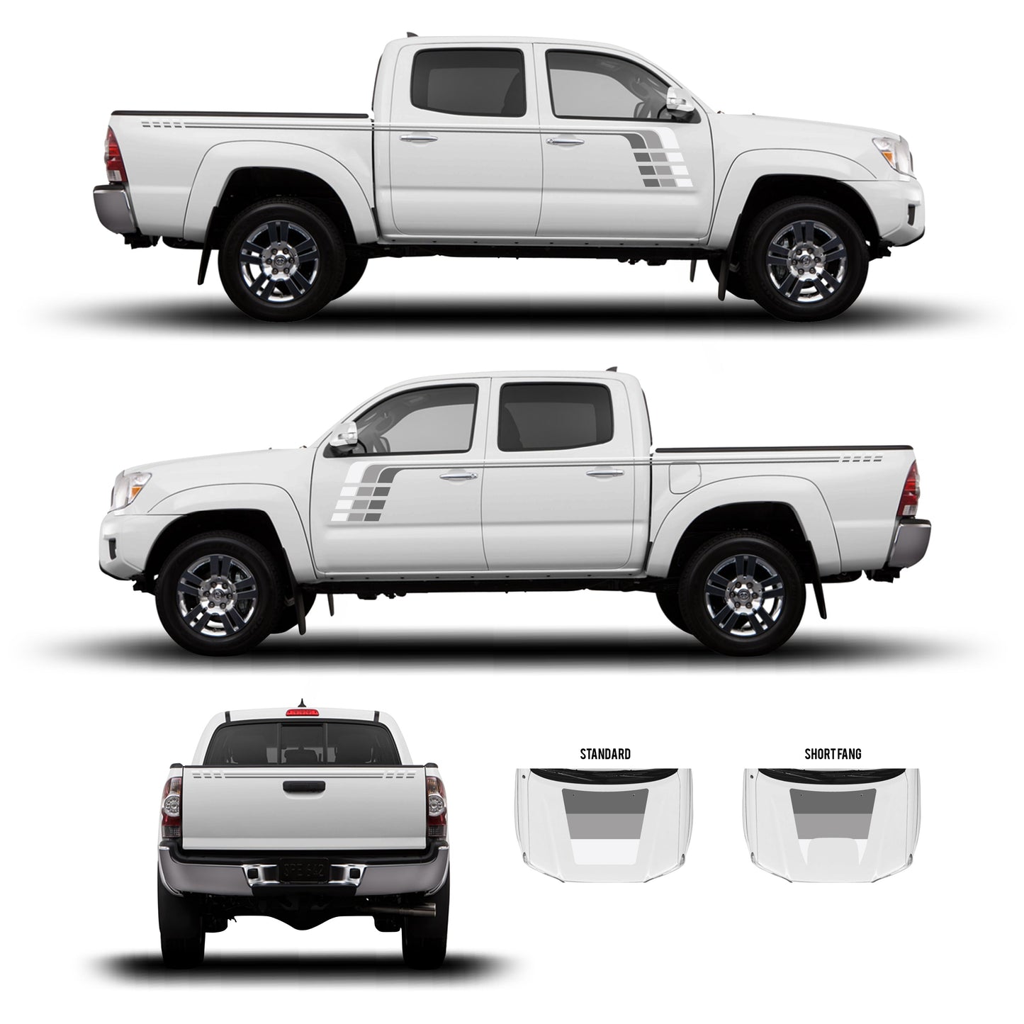 Taco Vinyl Tacoma Checkered Stripe Kit | '05 - '15 Tacoma