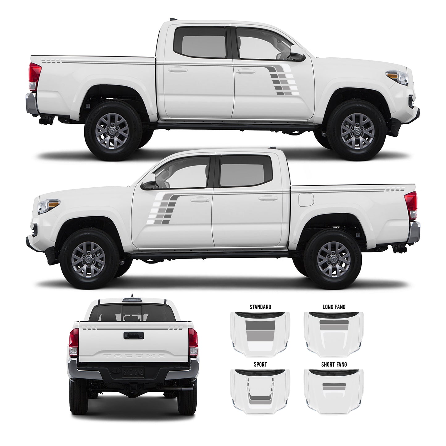Taco Vinyl Tacoma Checkered Stripe Kit | '16 - '23 Tacoma