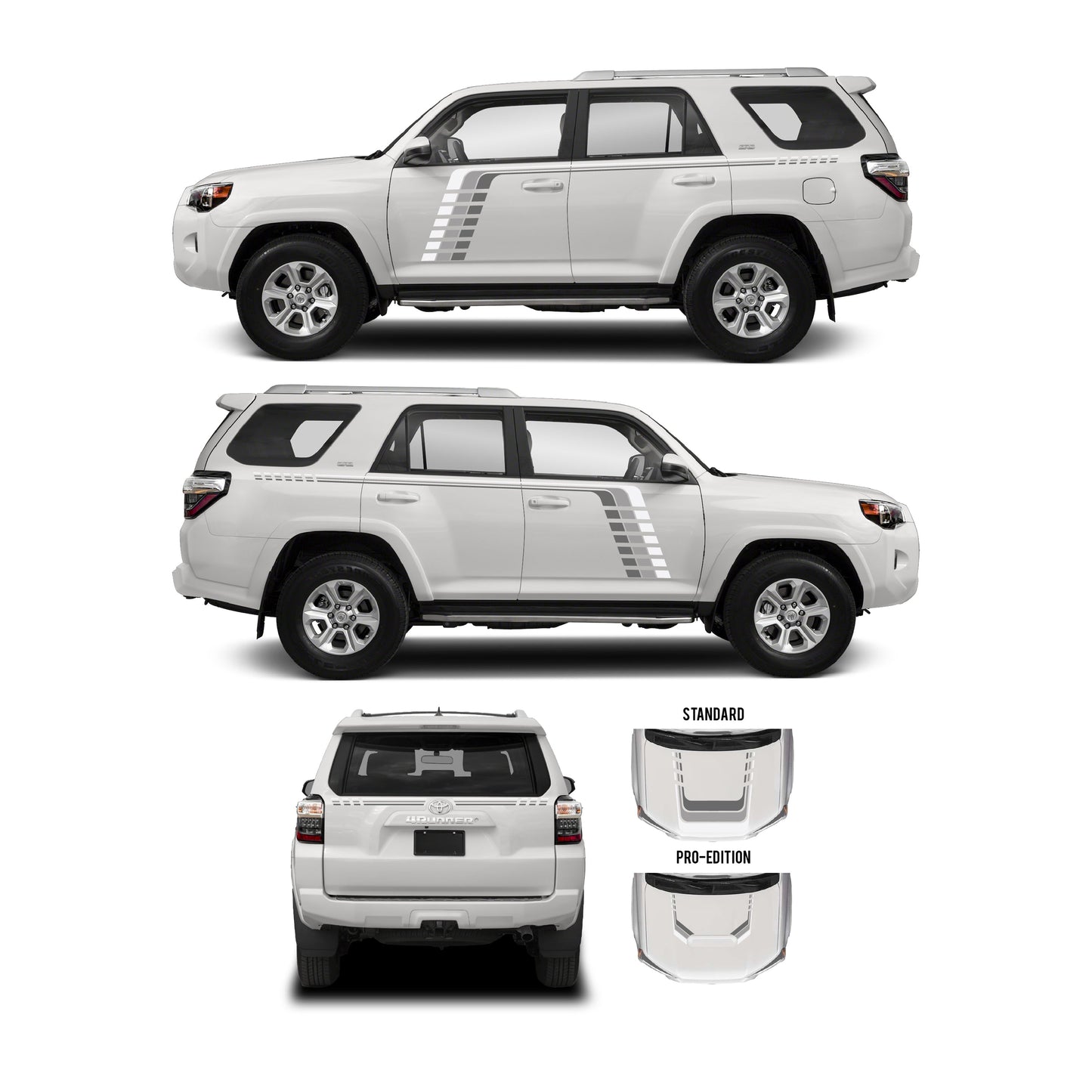 Taco Vinyl 4Runner Checkered Stripe Kit | '10 - '24 4Runner