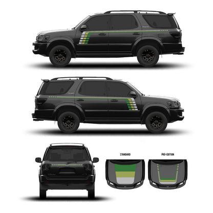 Taco Vinyl Sequoia Checkered Stripe Kit | '01 - '07 Sequoia