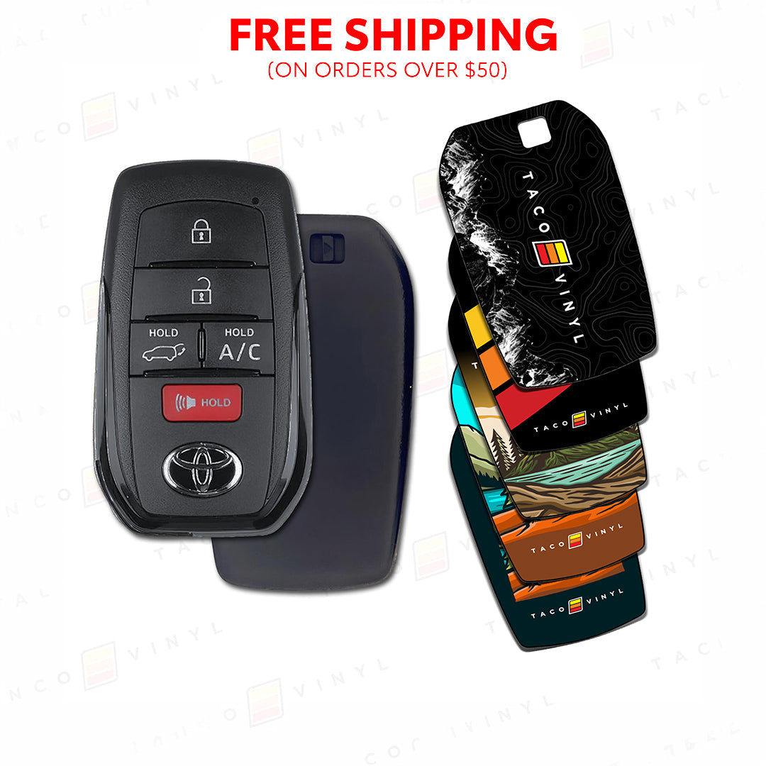 Taco Vinyl Toyota Key Fob Decals (HYQ14FBX)