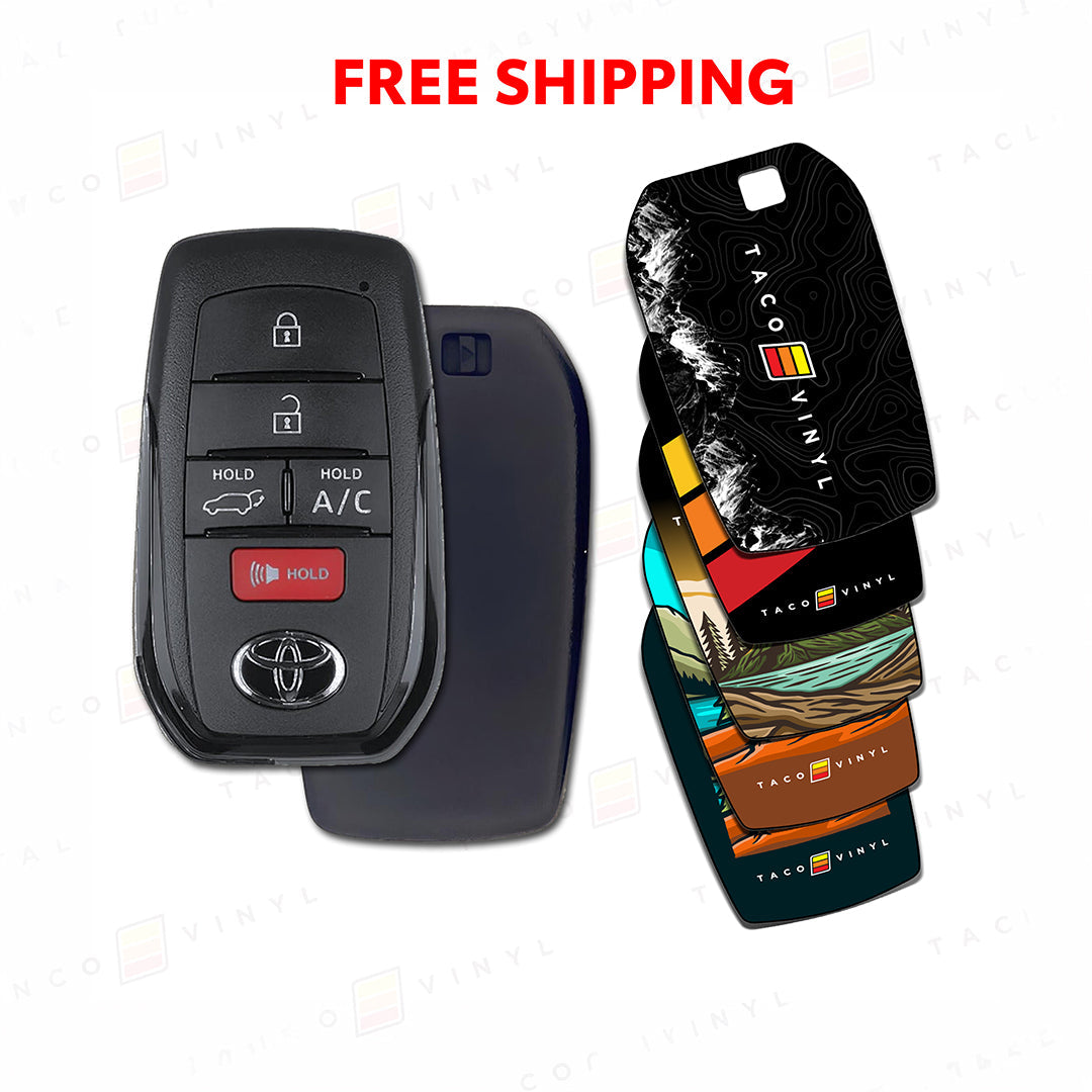 Taco Vinyl Toyota Key Fob Decals (HYQ14FBX)