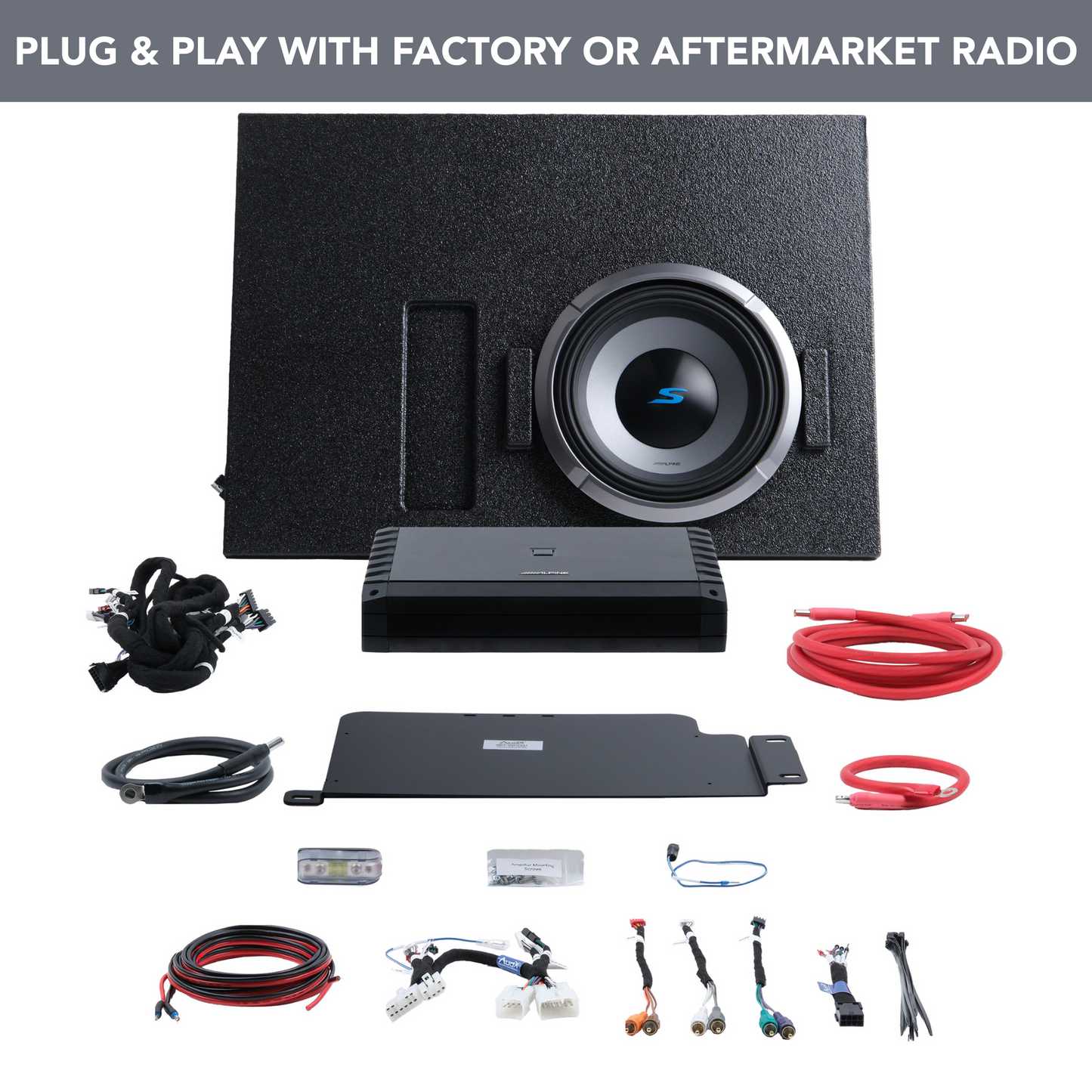 Alpine Plug & Play 5-Channel Amplifier and 10