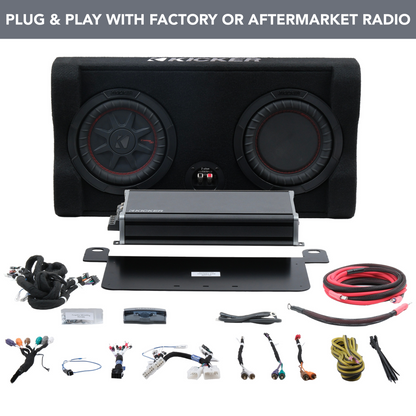 Kicker Plug & Play 5-Channel Amplifier and Down-fire Subwoofer Kit | '10 - '24 4Runner