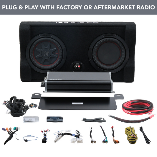 Kicker Plug & Play 5-Channel Amplifier and Down-fire Subwoofer Kit | '10 - '24 4Runner