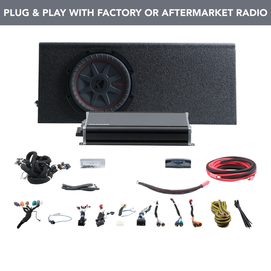 Kicker Plug & Play 5-Channel Amplifier & 10" Subwoofer Kit | '16 - '23 Tacoma