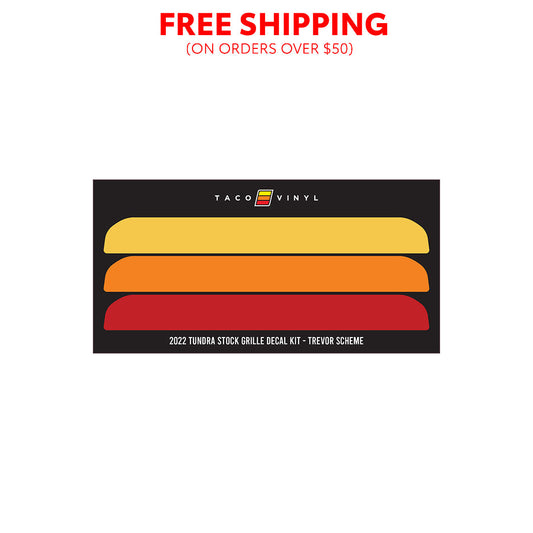 Taco Vinyl Tundra Offroad Grille Decal | '22+ Tundra