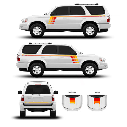 Taco Vinyl 4Runner Checkered Stripe Kit | '96 - '09 4Runner