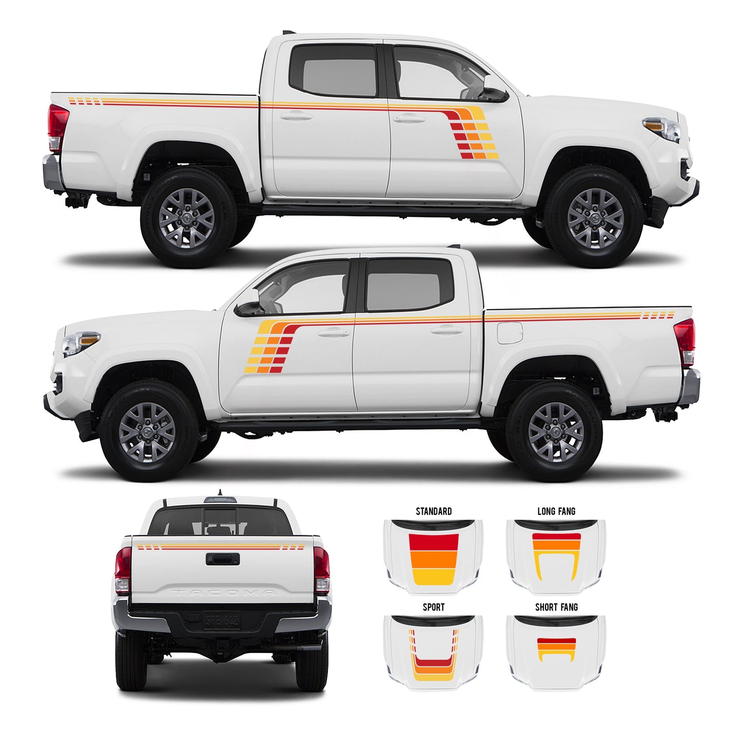 Taco Vinyl Tacoma Checkered Stripe Kit | '16 - '23 Tacoma
