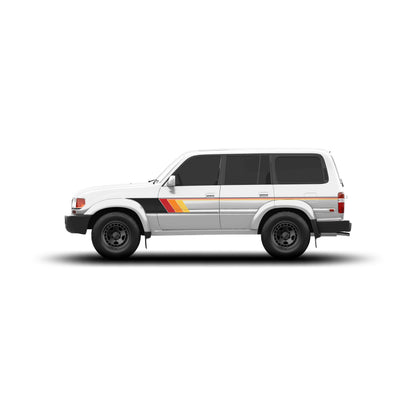 Taco Vinyl 80 Series Land Cruiser Retro Stripes