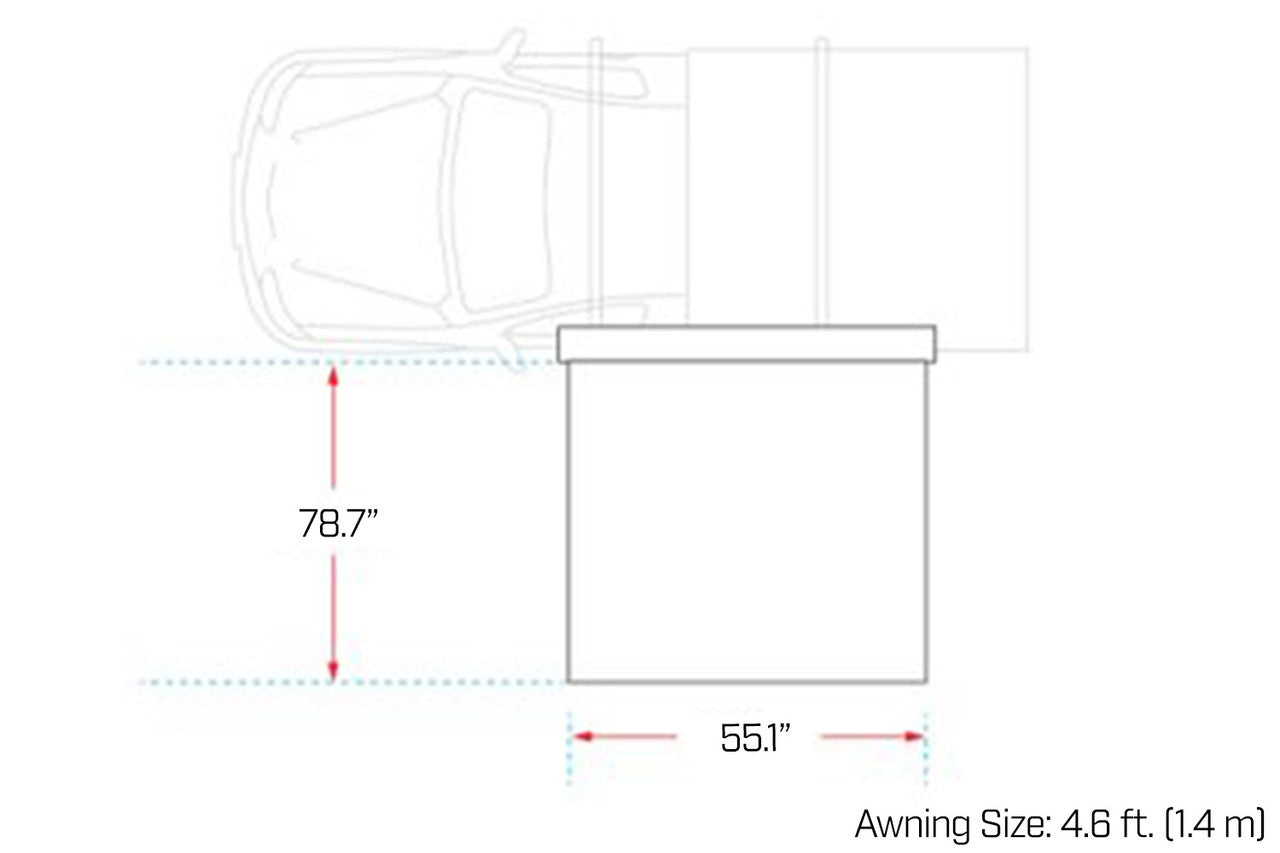 Ironman 4x4 DeltaWing 90º Awning