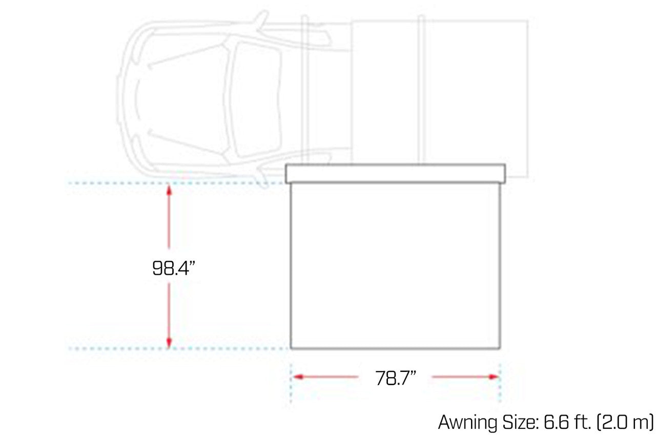 Ironman 4x4 DeltaWing 90º Awning