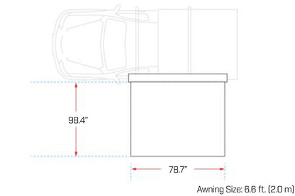 Ironman 4x4 DeltaWing 90º Awning