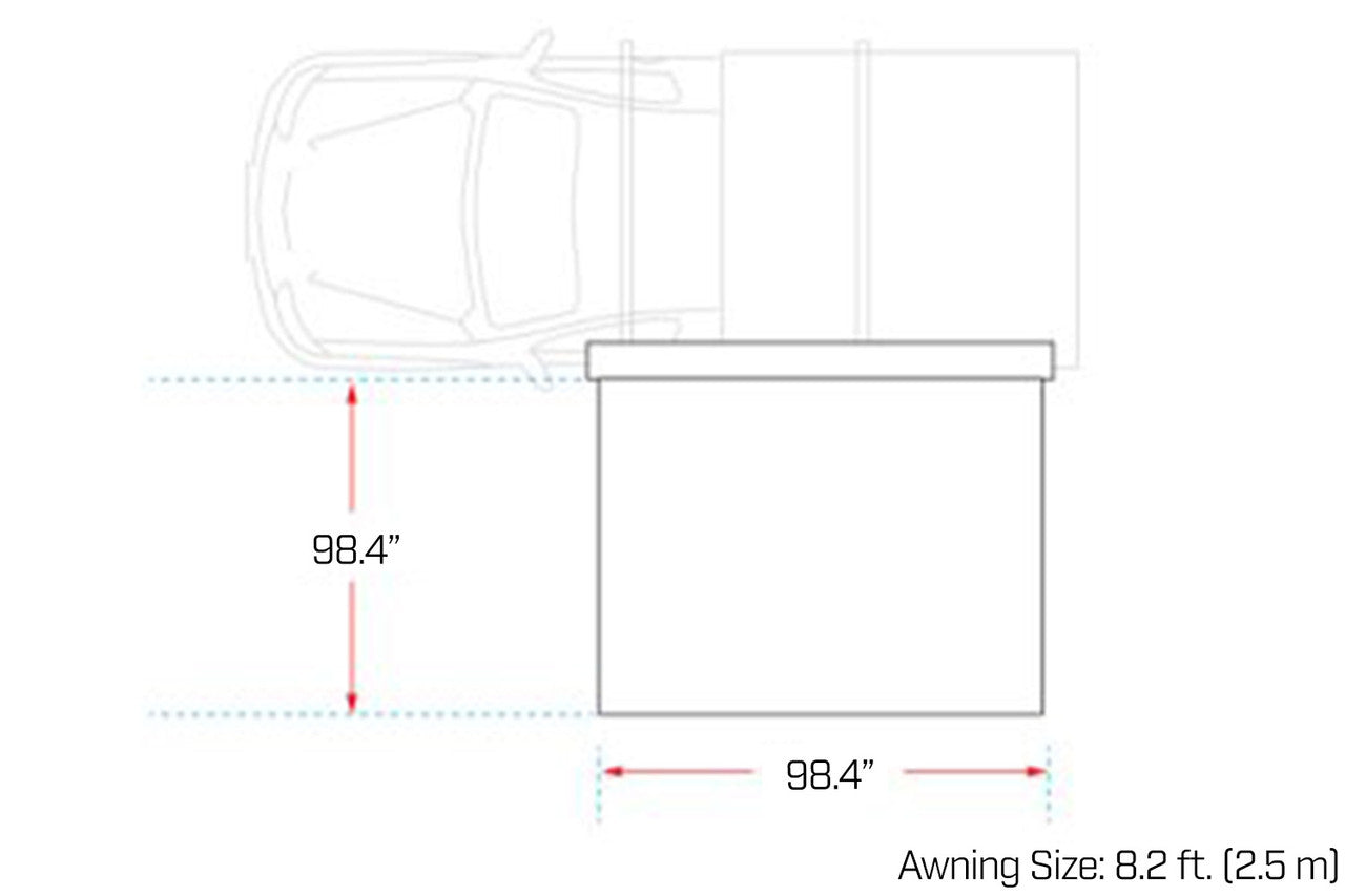 Ironman 4x4 DeltaWing 90º Awning