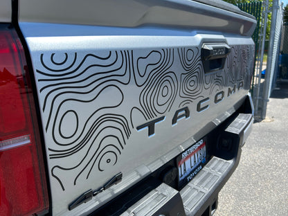 Taco Vinyl Tacoma Tailgate Topo Decal | '24+ Tacoma