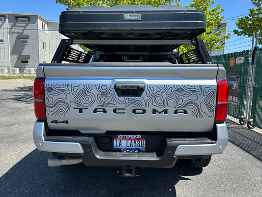Taco Vinyl Tacoma Tailgate Topo Decal | '24+ Tacoma