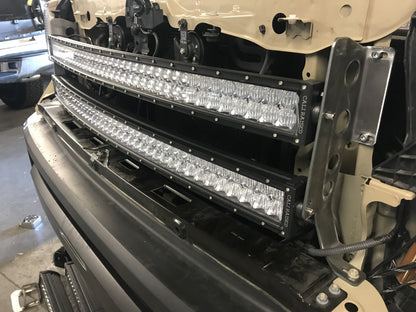 Cali Raised 42" Hidden Grille Curved LED Light Bar Mounting Brackets | '14 - '21 Tundra