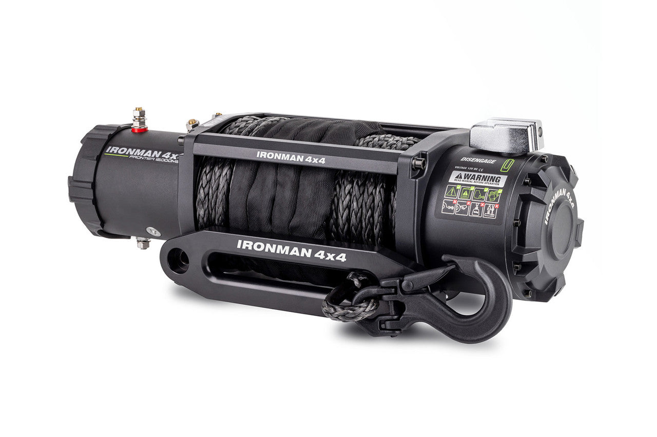 Frontier 12,000 LB Winch w/ Synthetic Rope