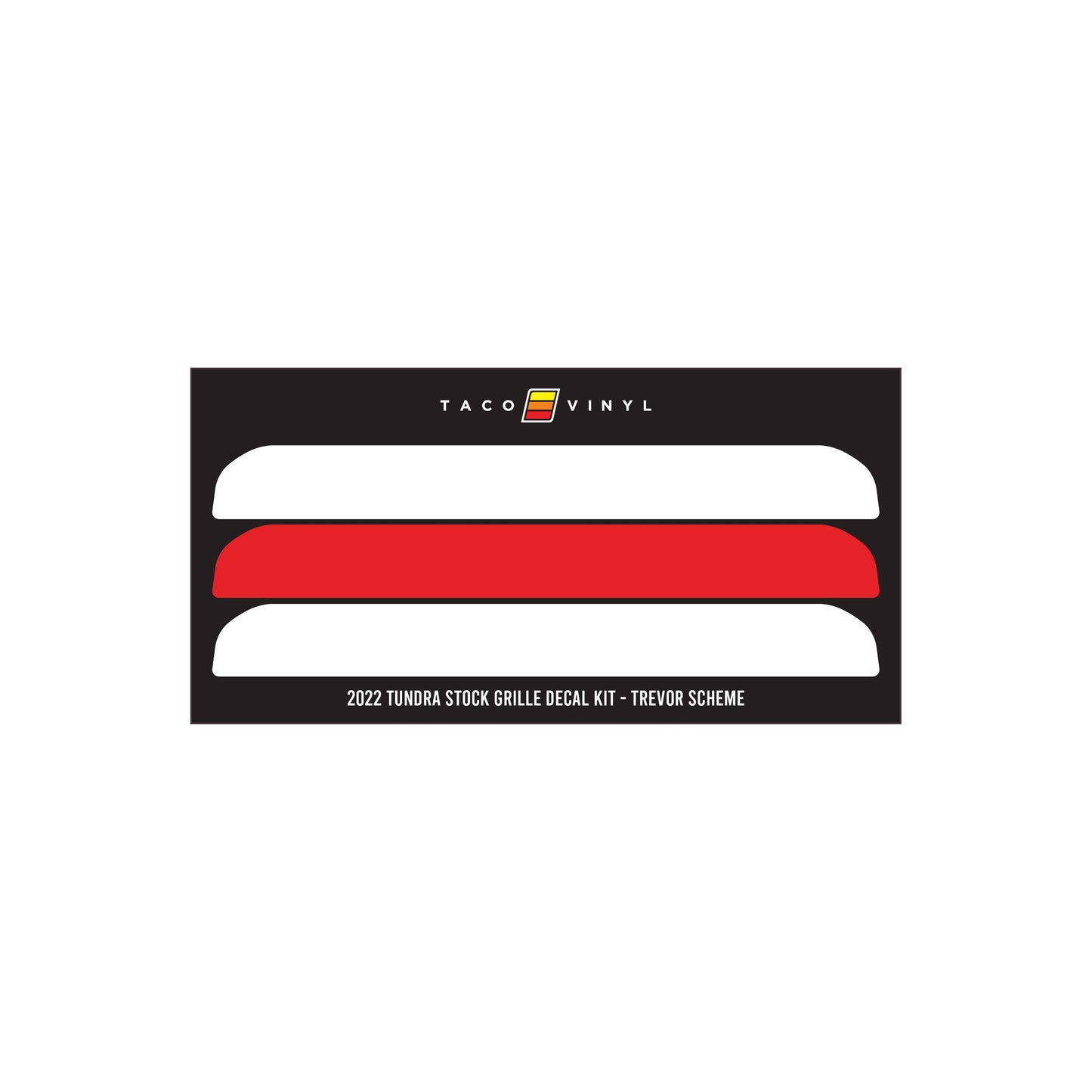 Taco Vinyl Tundra Offroad Grille Decal | '22+ Tundra