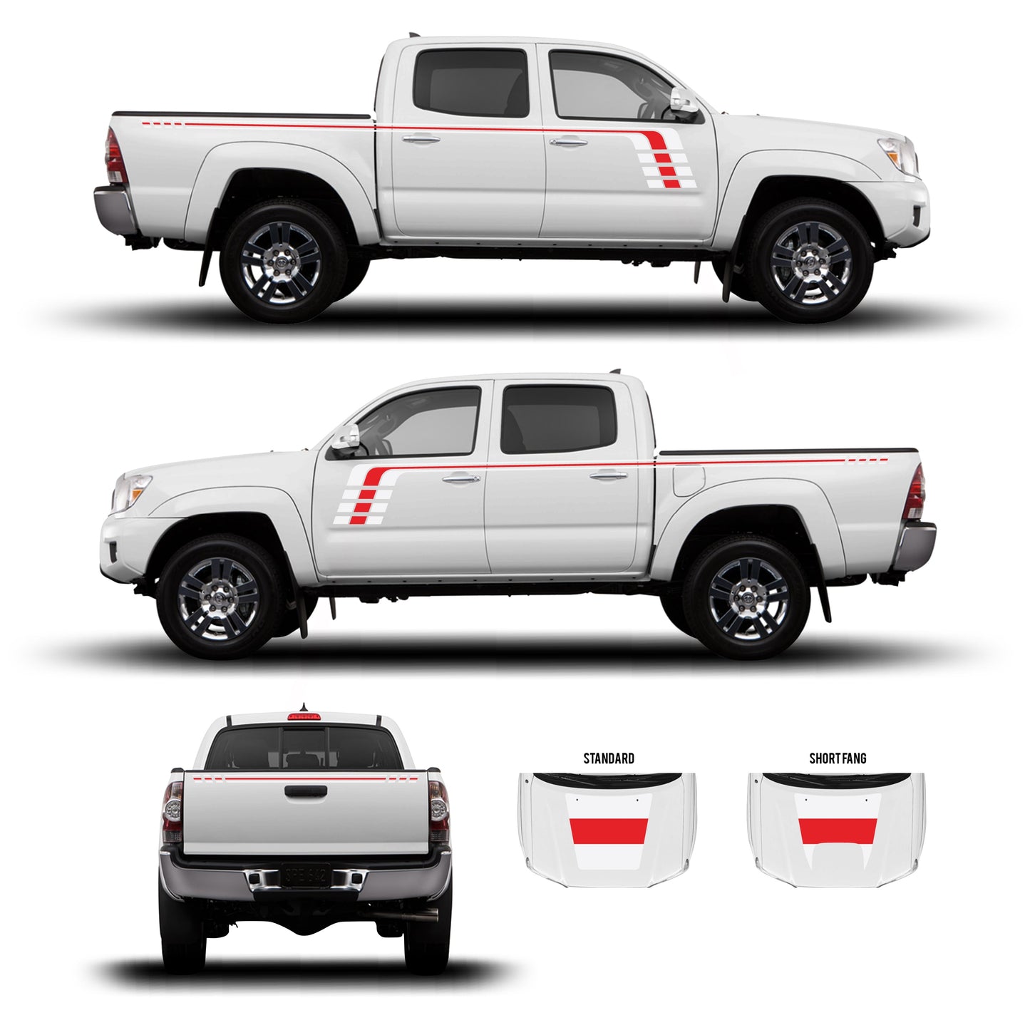 Taco Vinyl Tacoma Checkered Stripe Kit | '05 - '15 Tacoma