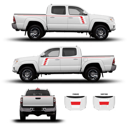 Taco Vinyl Tacoma Checkered Stripe Kit | '05 - '15 Tacoma