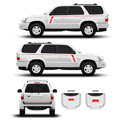 Taco Vinyl 4Runner Checkered Stripe Kit | '96 - '09 4Runner