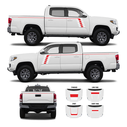 Taco Vinyl Tacoma Checkered Stripe Kit | '16 - '23 Tacoma
