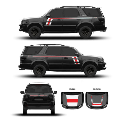 Taco Vinyl Sequoia Checkered Stripe Kit | '01 - '07 Sequoia