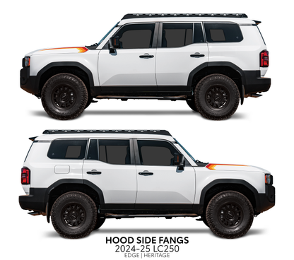 Taco Vinyl Land Cruiser 250 Hood Side Fangs | '24+ Land Cruiser