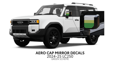 Taco Vinyl Land Cruiser 250 Aero Cap Mirror Decals | '24+ Land Cruiser