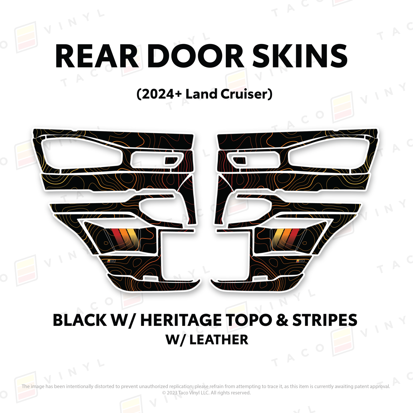 Taco Vinyl Land Cruiser 250 Door Skins | '24+ Land Cruiser