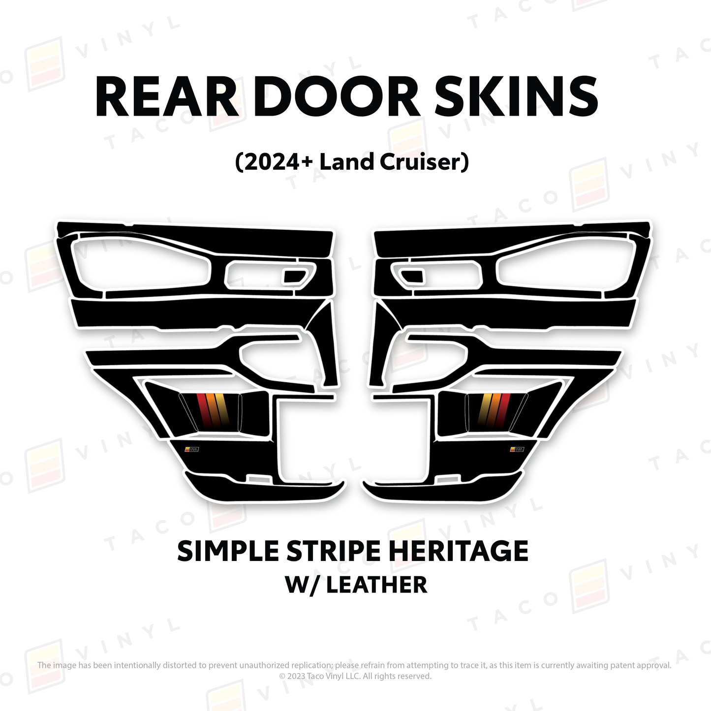 Taco Vinyl Land Cruiser 250 Door Skins | '24+ Land Cruiser