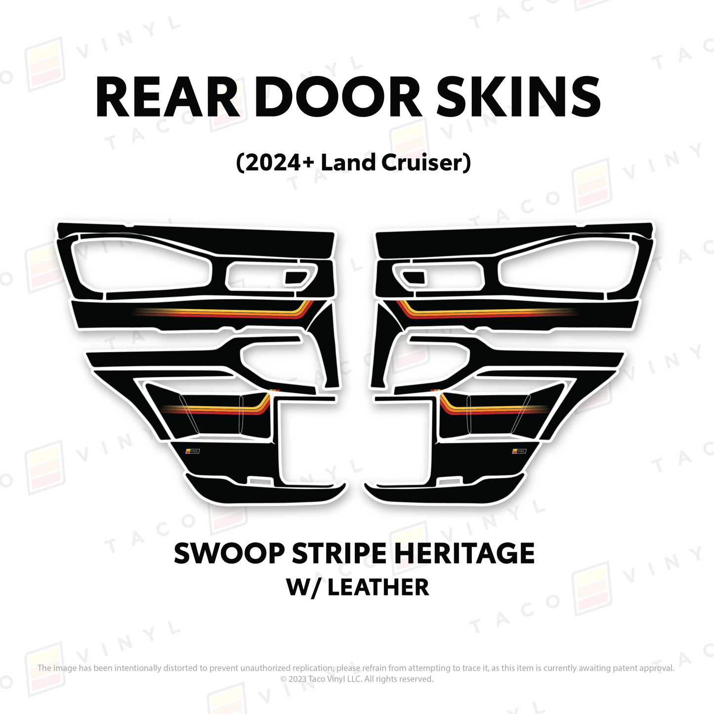 Taco Vinyl Land Cruiser 250 Door Skins | '24+ Land Cruiser