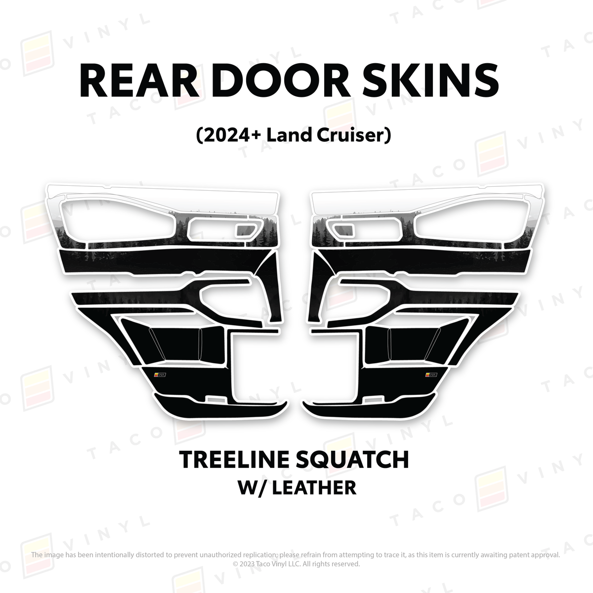 Taco Vinyl Land Cruiser 250 Door Skins | '24+ Land Cruiser