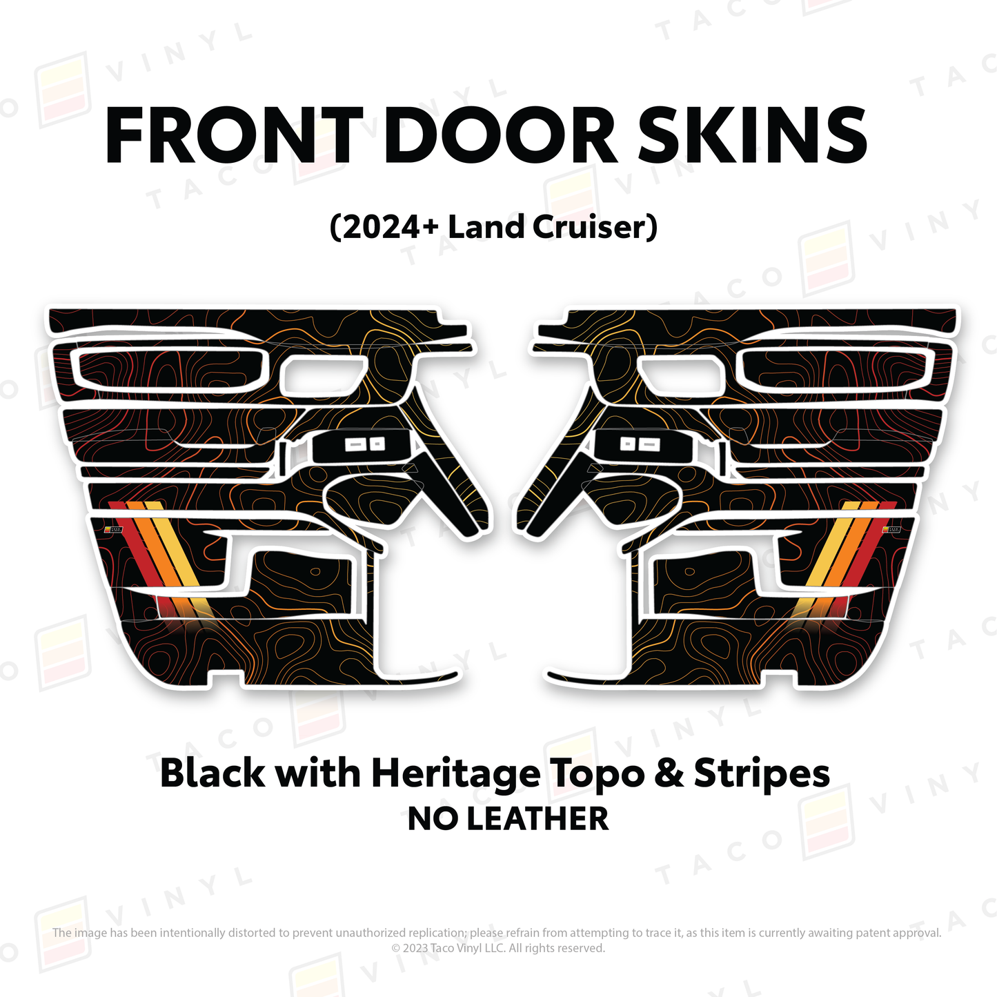 Taco Vinyl Land Cruiser 250 Door Skins | '24+ Land Cruiser
