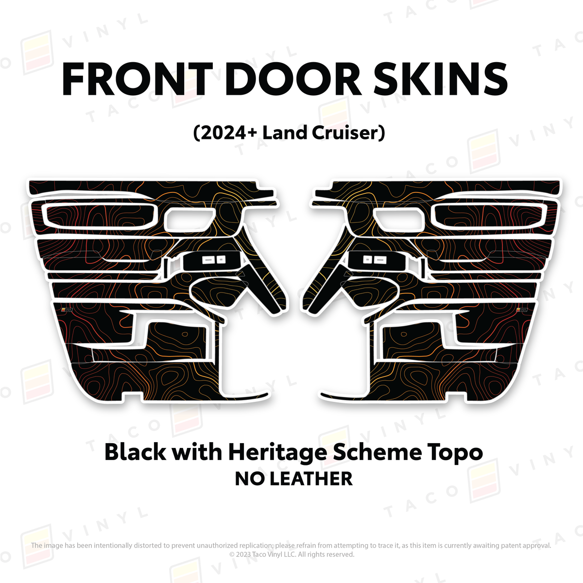 Taco Vinyl Land Cruiser 250 Door Skins | '24+ Land Cruiser